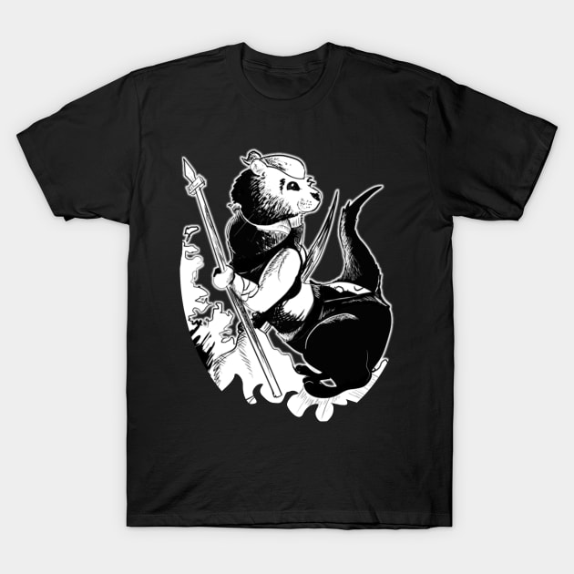 Digital drawing of an otter warrior 19/11/23 - medieval fantasy inspired art and designs T-Shirt by STearleArt